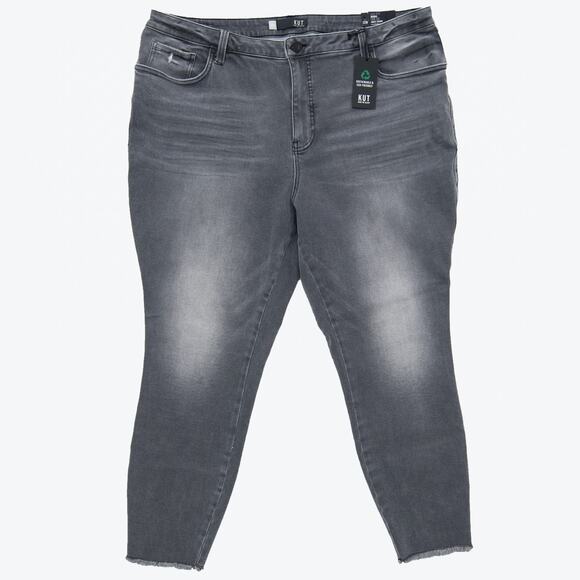 Kut From The Kloth Donna High Rise Fab AB Ankle Skinny Jeans Size 22 - Picture 1 of 8